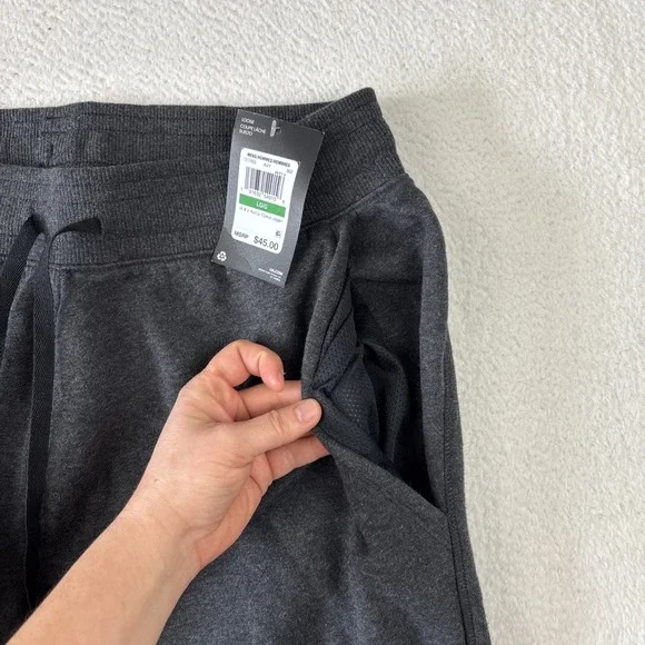 NEW UNDER ARMOUR Mens 'Hustle Fleece Joggers' Large Gray Sweatpants Knit Tapered - Picture 10 of 13